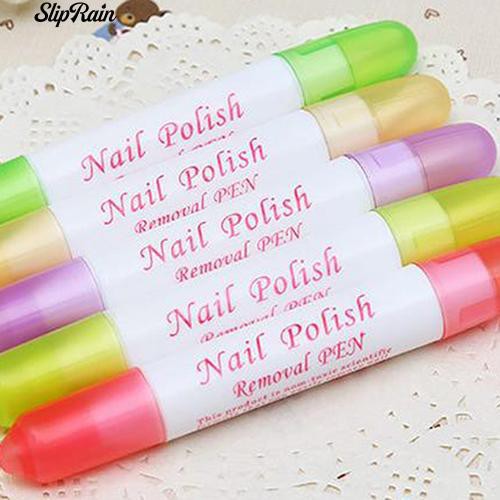 [Hàng mới về] Bút Tẩy Vết Sơn Lem Trên Móng Tay Có 3 Đầu Thay Thế
