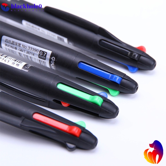 BH 0.7MM 4 in 1 MultiColor Pen Ballpoint Pen Colorful Retractable Ballpoint Pen