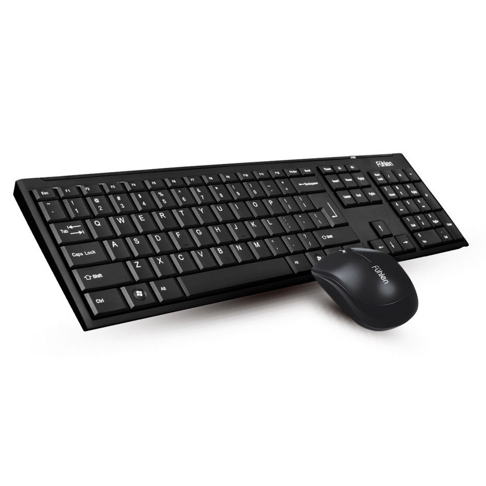Bộ bàn phím chuột không dây Fuhlen A120G bàn phím chuột văn phòng, bàn phím chuột chơi game (Đen) bảo hành 2 năm | BigBuy360 - bigbuy360.vn