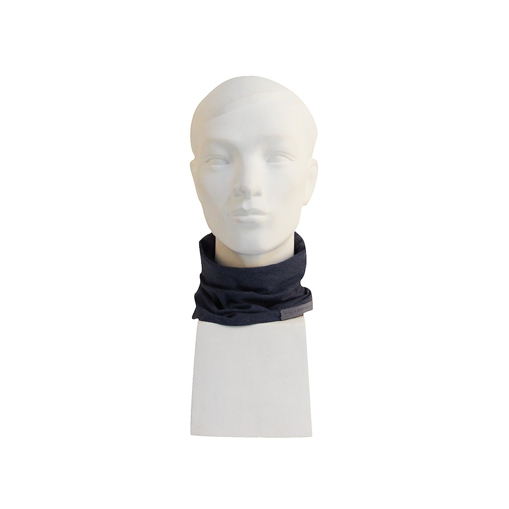 Khăn Khẩu Trang Người lớn Yvette Libby N'guyen Paris, SCARF MASK, Màu Xanh Navy, cotton