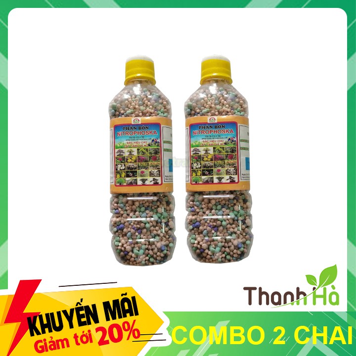 Combo 2 chai - Phân bón thúc Nitrophoska cho hoa, cây cảnh T39.1