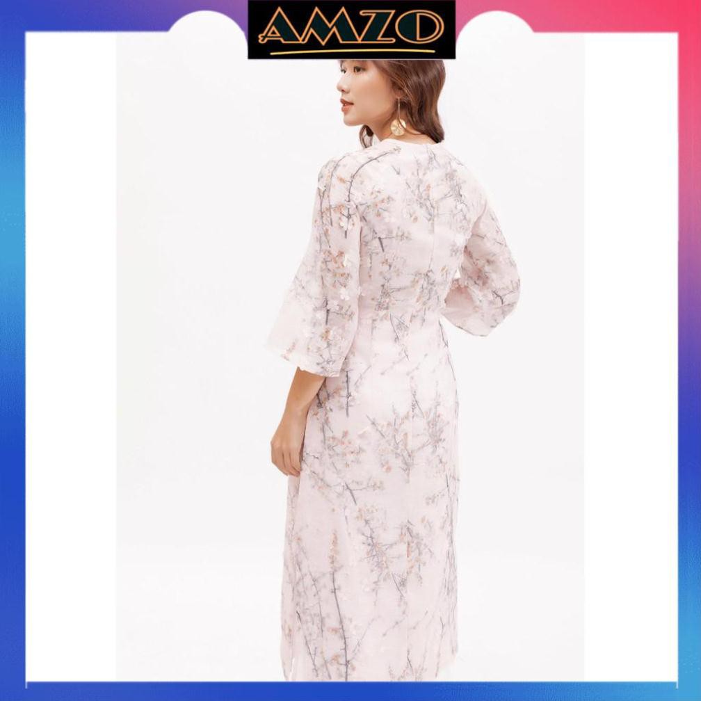 Áo Dài Cách Tân Màu Đỏ, Áo Dài Nữ Cổ Tròn Tay Lở Họa Tiết Hoa Trạng Nguyên Thời Trang Cho Phái Đẹp. | BigBuy360 - bigbuy360.vn