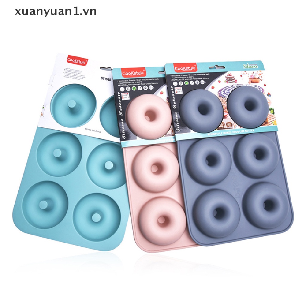 1 Khuôn Silicon Làm Bánh Donut 6 Lỗ Tiện Dụng