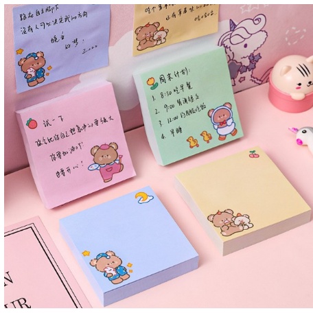 Tập giấy note/ ghi chú 80 trang nhiều hình cute