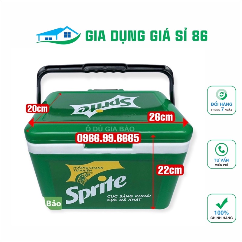 Thùng đá 8L - HÀNG KHUYẾN MÃI CỦA SPRITE