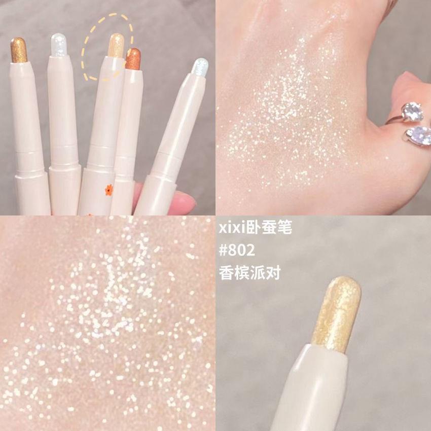 Phấn Mắt Dạng Bút Tằm xixi Đầu Đơn Cho Người Mới Bắt Đầu Có Độ Bóng Cao | BigBuy360 - bigbuy360.vn