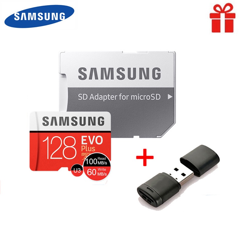 SAMSUNG Thẻ Nhớ Micro SD Class 10 EVO + EVO Plus microSD 512GB 256GB 128GB 64GB 32GB TF