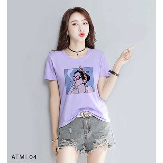 [SIÊU HOT] ÁO THUN NỮ IN HÌNH CÔ GÁI HÚT THUỐC SIÊU CÁ TÍNH THỜI TRANG - ATML04