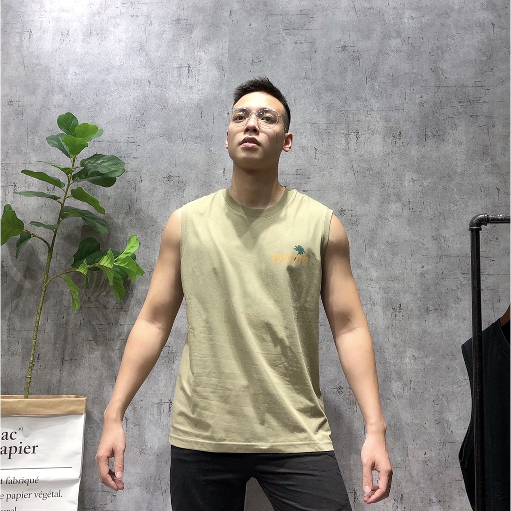 Áo tanktop gym nam bigsize áo sát nách bigsize nam xuất khẩu cao cấp SNTQ 125 - 324