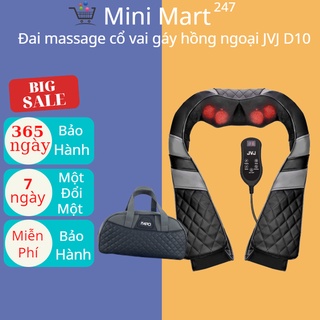 Đai massage cổ vai gáy hồng ngoại JVJ D9/D10 3 chế độ massage hỗ trợ giảm đau vai gáy, bụng,cổ,lưng eo,tay chân- BH 12T