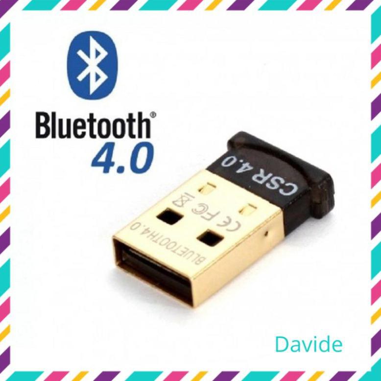 [CẮM LÀ CHẠY] USB Bluetooth 4.0 dành cho máy tính, laptop mẫu mới nhất 2021 không cần cài đặt