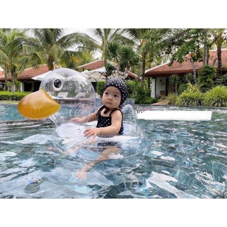 Phao bơi vịt trong suốt ( siêu đáng yêu- siêu cute)