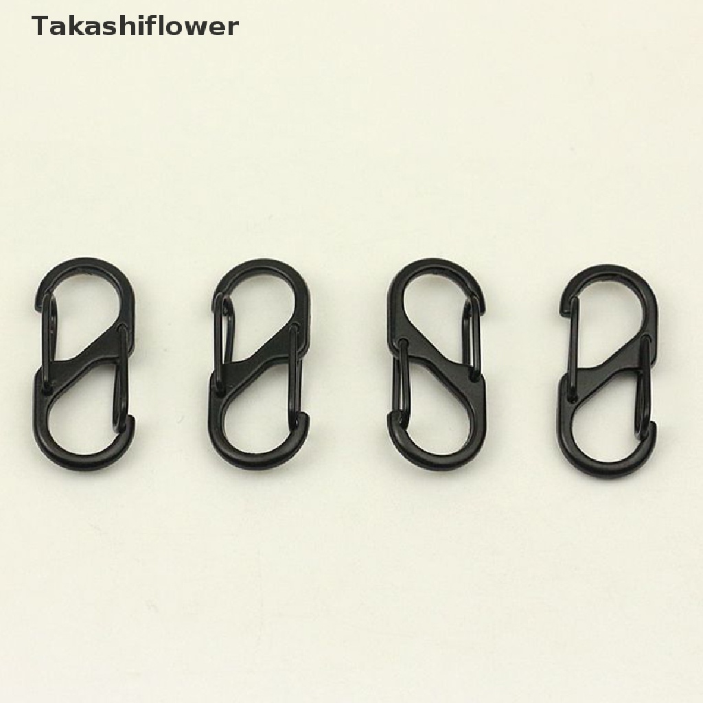 Móc khóa mini chữ S bằng thép không gỉ tiện lợi cho du lịch cắm trại