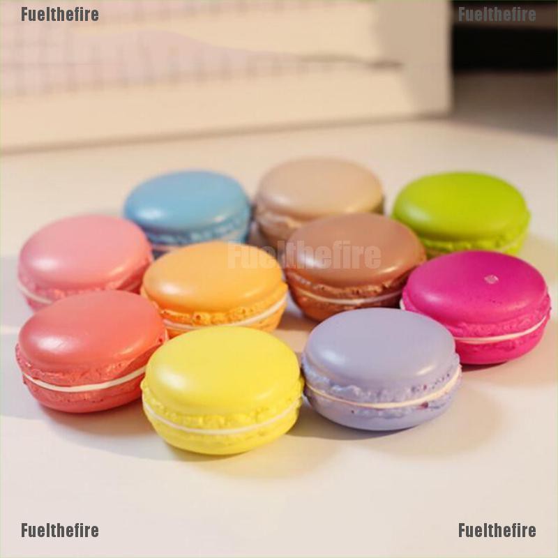 CHARMS Móc Khóa Điện Thoại Mềm Hình Bánh Macaron Đáng Yêu