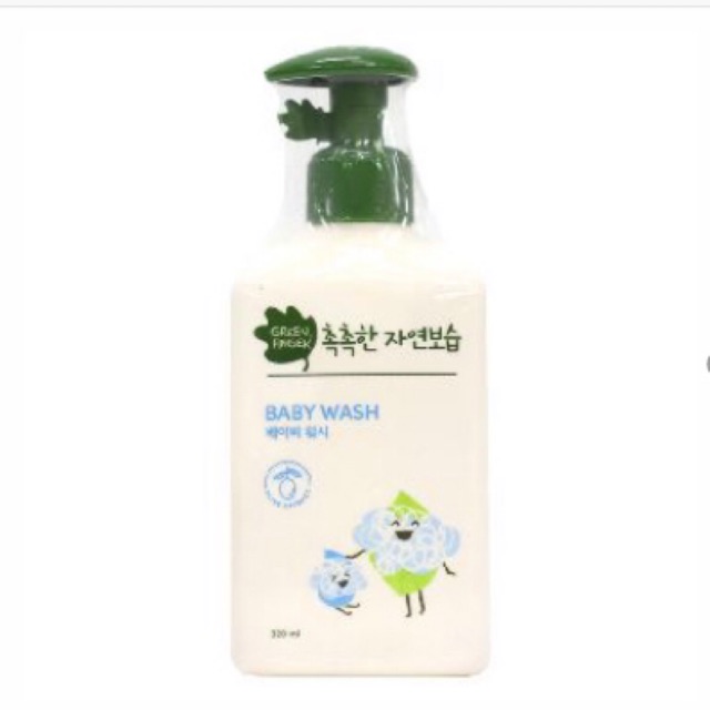 Sữa Tắm Dưỡng Ẩm Tự Nhiên Cho Bé Green Finger Chai 320ml (0-3 Tuổi) thumbnail