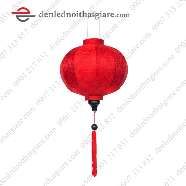 *HỎA TỐC HCM * Đèn lồng HỘI AN vải lụa 45cm kiểu Tròn 100E45