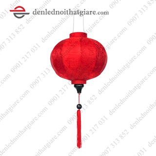 Đèn lồng hội an vải lụa 45cm kiểu tròn 100e45