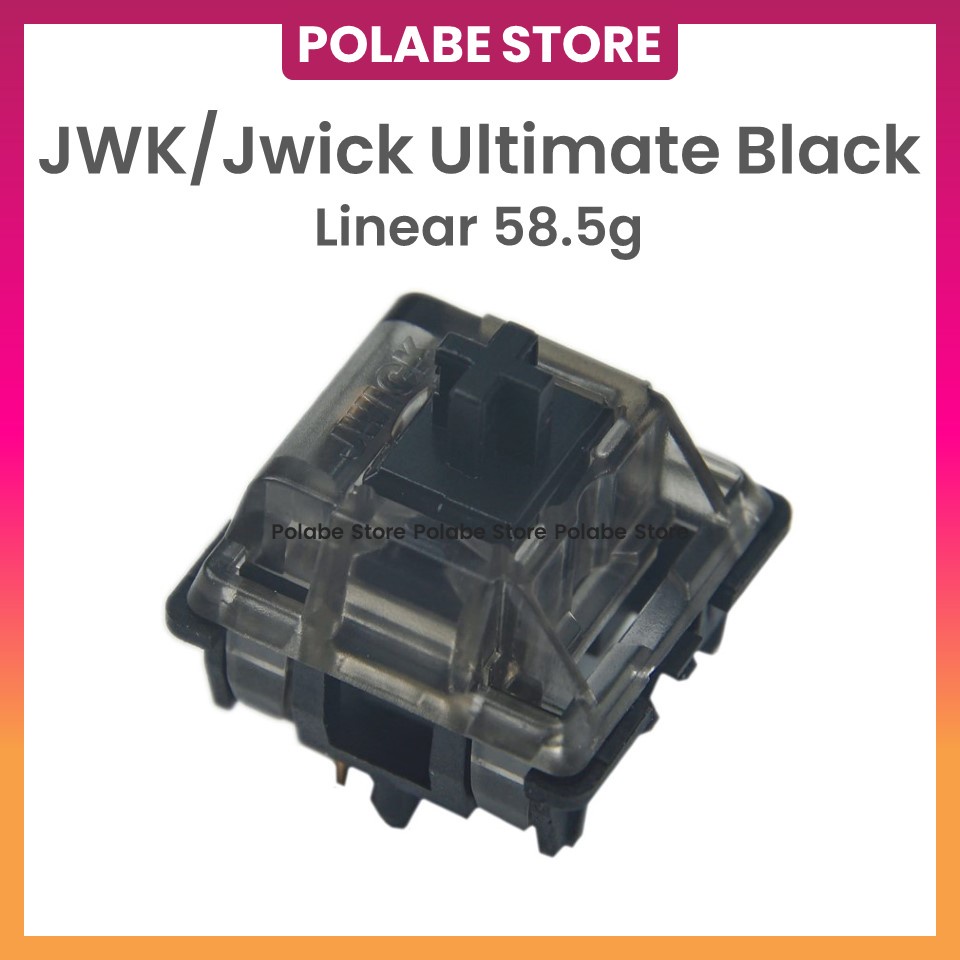 Công tắc JWICK ULTIMATE BLACK linear switch công tắc bàn phím cơ Jwk Ultimate Black switch - Polabe Store