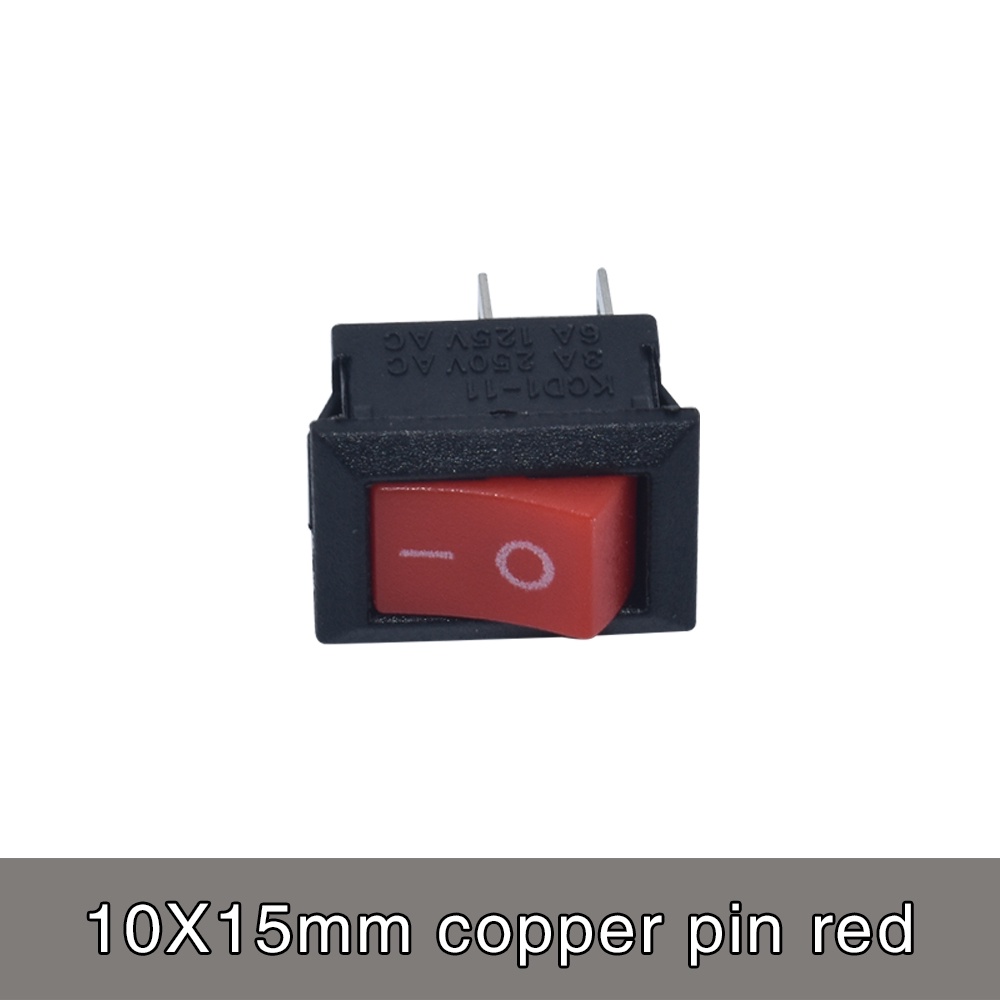 Set 5 Nút Công Tắc KCD1 6A-10A 250V KCD1-101 2Pin 10x15/ 15x21mm