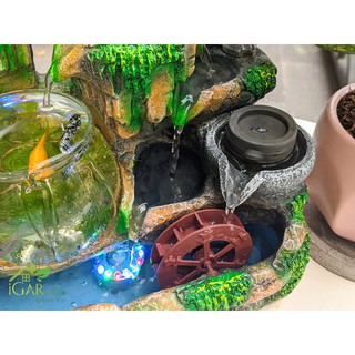 Nắp cối xay nước phụ kiện thác nước phong thủy