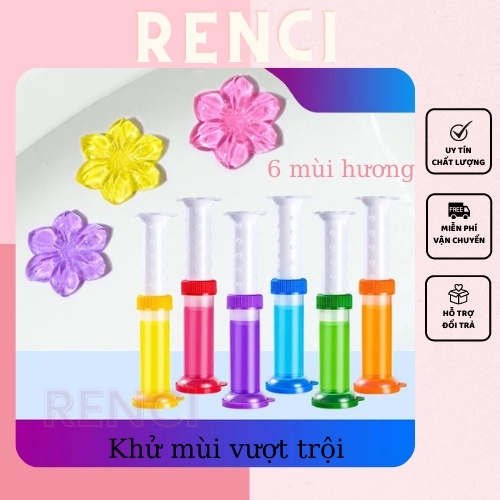 Gel Thơm Làm Sạch Khử Mùi Vệ Sinh Diệt khuẩn Khử Trùng Bồn Cầu Hình Bông Hoa