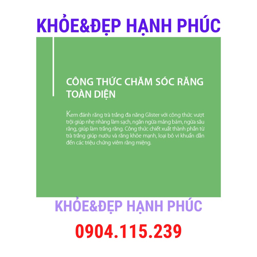 Kem đánh răng trà xanh đa năng – 200 gr/tuýp
