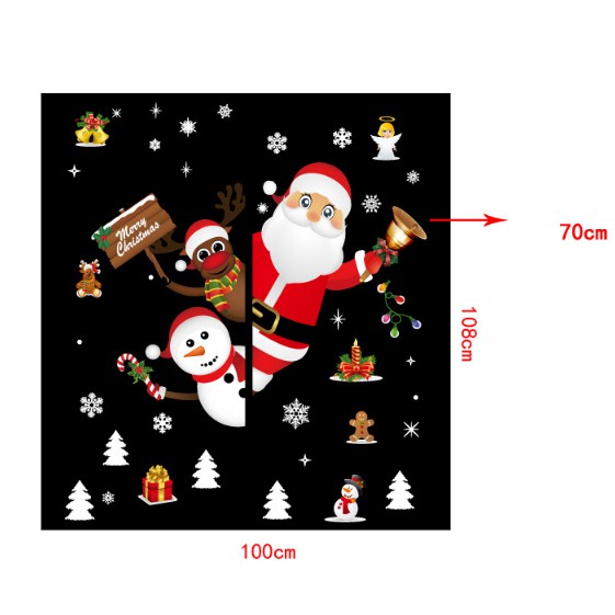 Decal dán tường Noel - Noel Chào 01