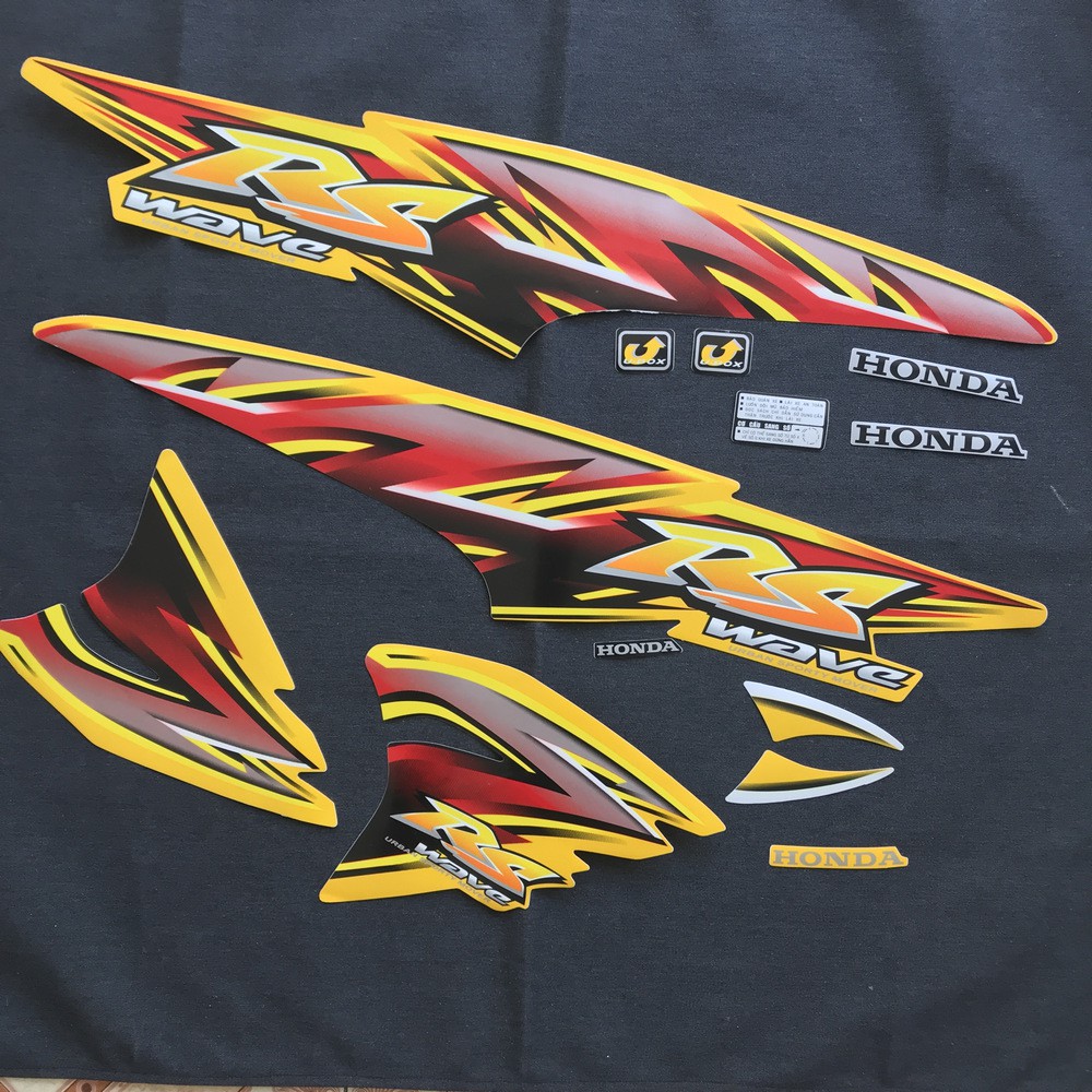 Bộ tem xe WAVE RS 100CC ( nhiều màu )