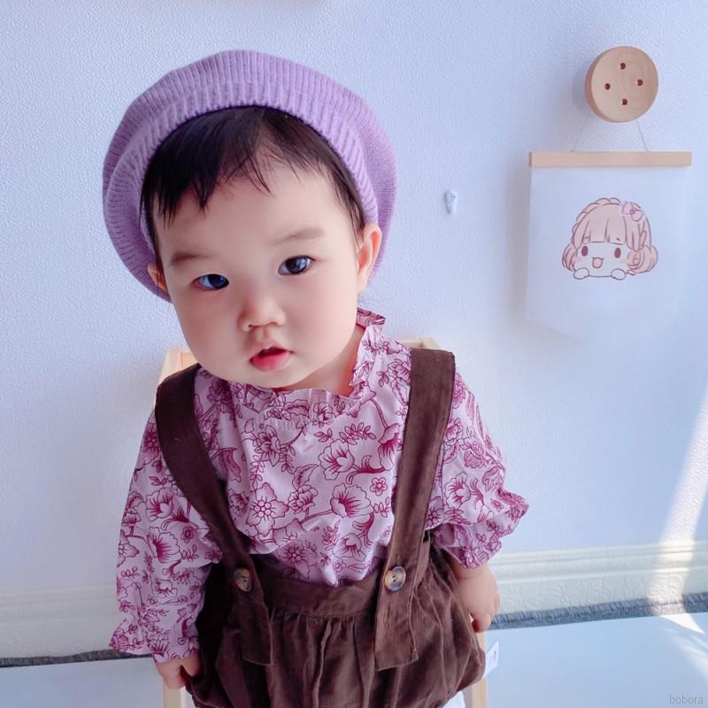 Mũ Nồi Dệt Kim Màu Kẹo Dễ Thương Cho Bé Gái 1-6 Tuổi