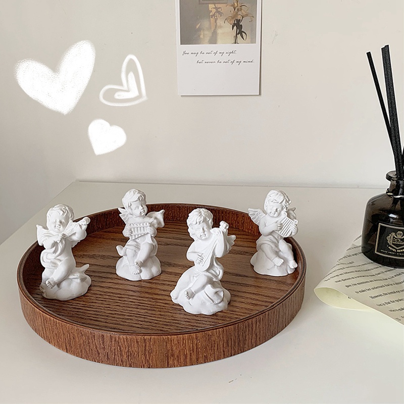 Đồ trang trí Thần Cupid Bằng Nhựa Resin Dễ Thương Để Bàn Trang Trí Nhà Cửa