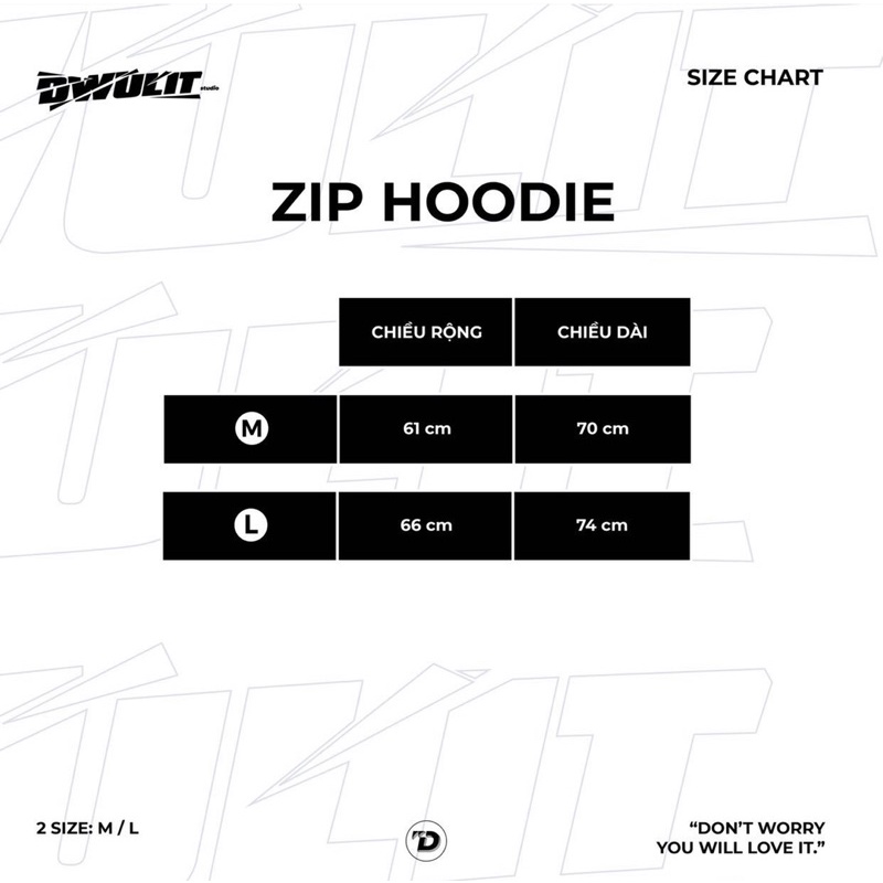 DWL ZIP HOODIE (Áo khoác form rộng có dây kéo)