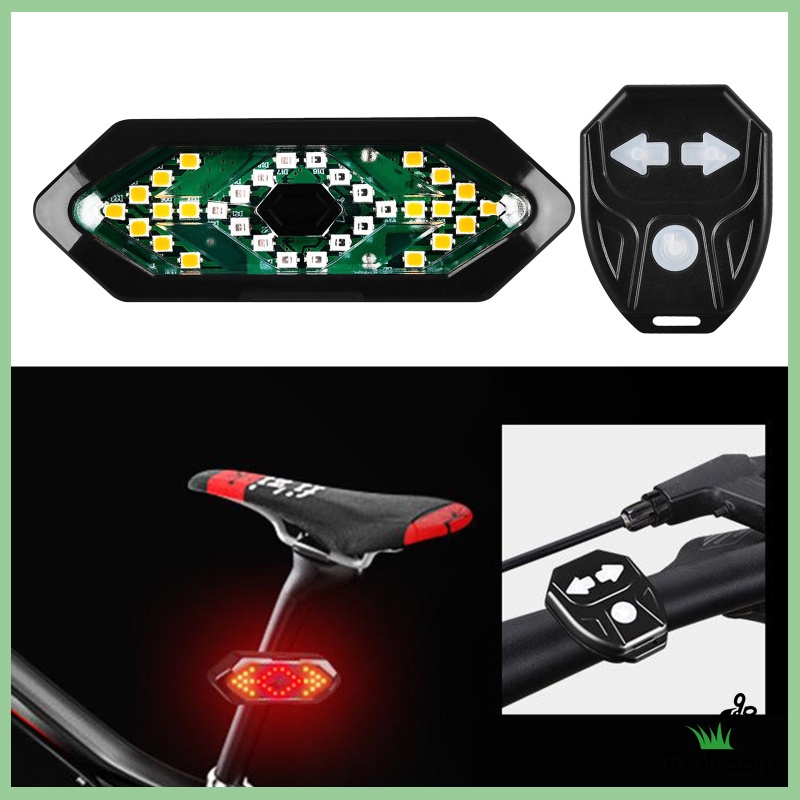 Đèn LED Xi Nhan Gắn Đuôi Xe Đạp Có Thể Sạc Lại