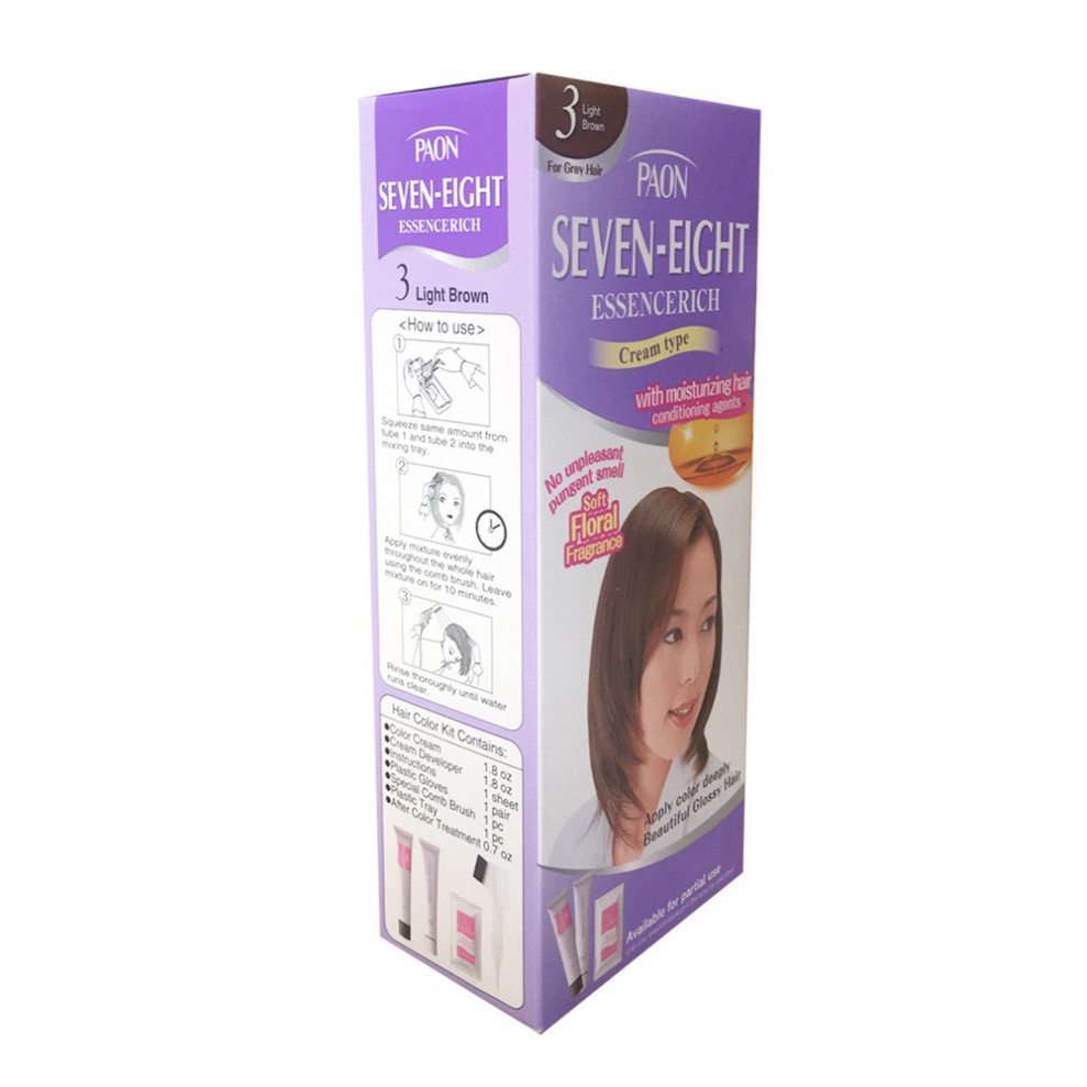 Nhuộm phủ bạc dưỡng chất Seven Eight số 3  Nhật Bản