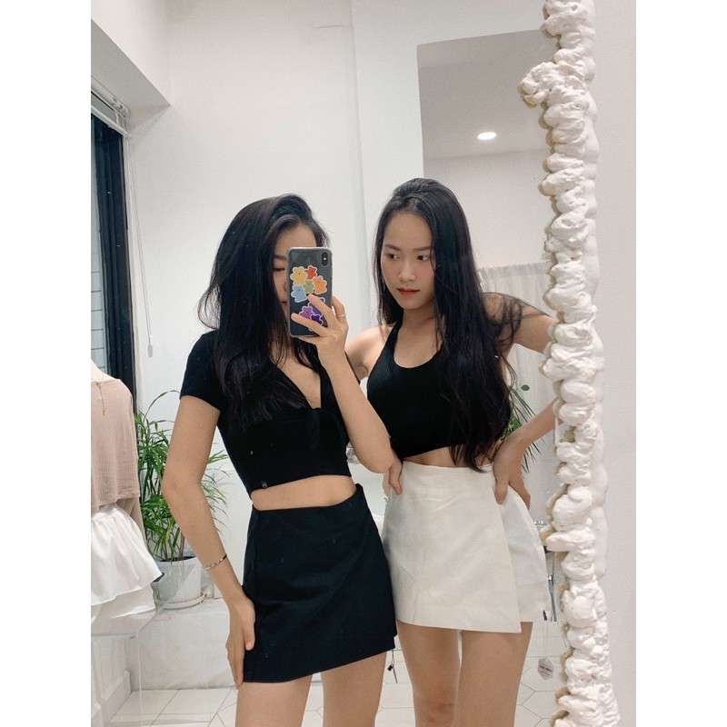 Váy Giả Quần Wrap Shorts tiemmem SP000990 - Đen