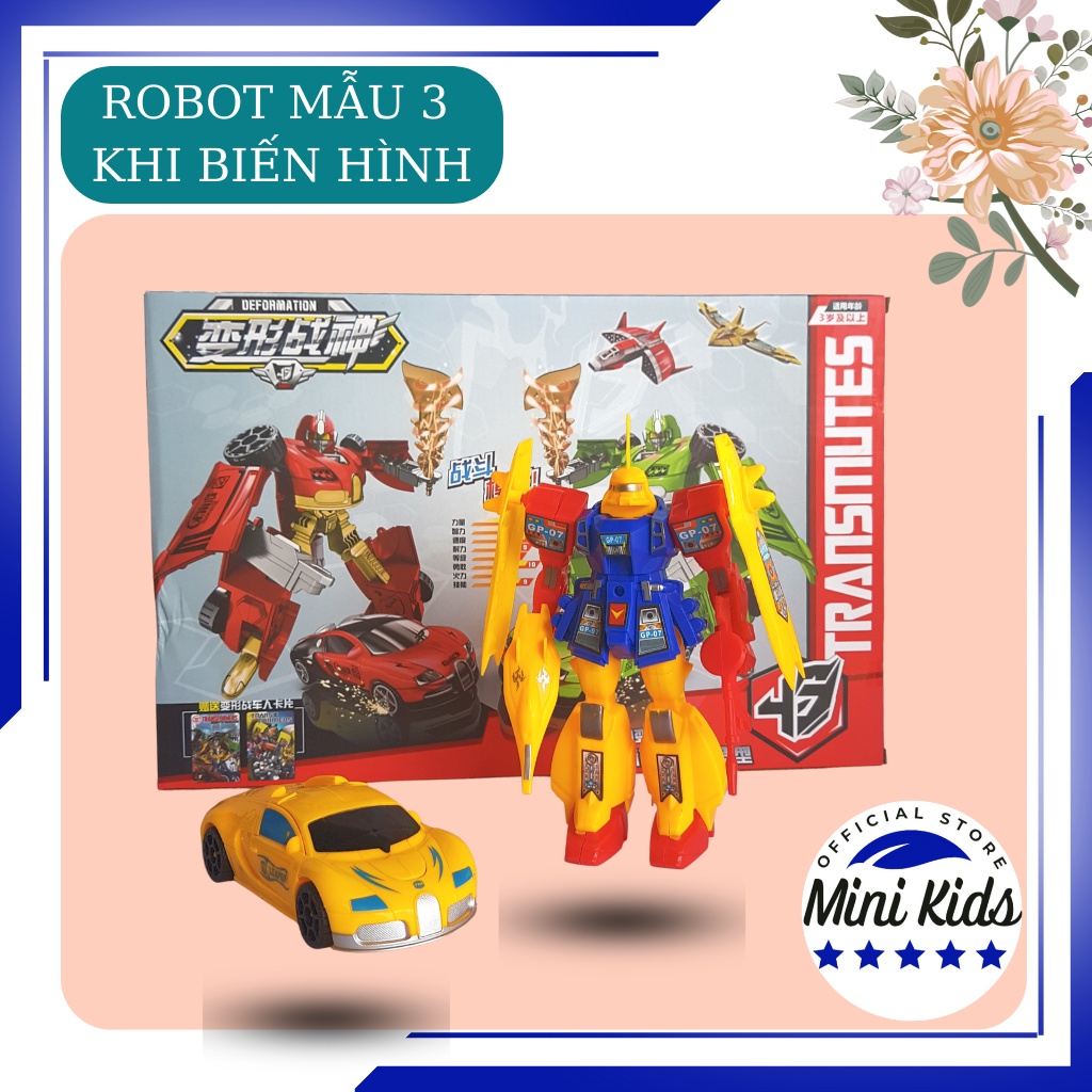 Robot biến hình Khủng Long , Transfomer ,Bumblebee,Optimus , siêu robot, người máy kích thước lớn - Đồ chơi MiniKids