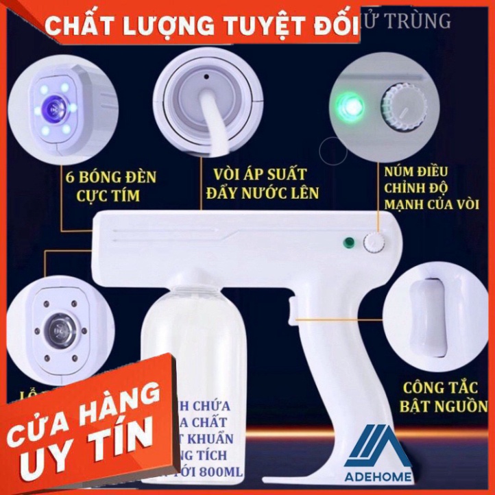 [Máy Phun Khử Khuẩn Nano], Máy Xịt Khử Khuẩn Cầm Tay Chống Dịch Bảo Vệ An Toàn, Hiểu Quả Cho Gia Đình PK KuBen