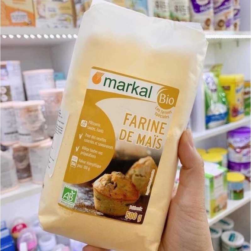 Bột Bắp Hữu Cơ, Bột Ngô Hữu Cơ Markal Organic Làm Bánh Váng Sữa Cho Bé Ăn Dặm