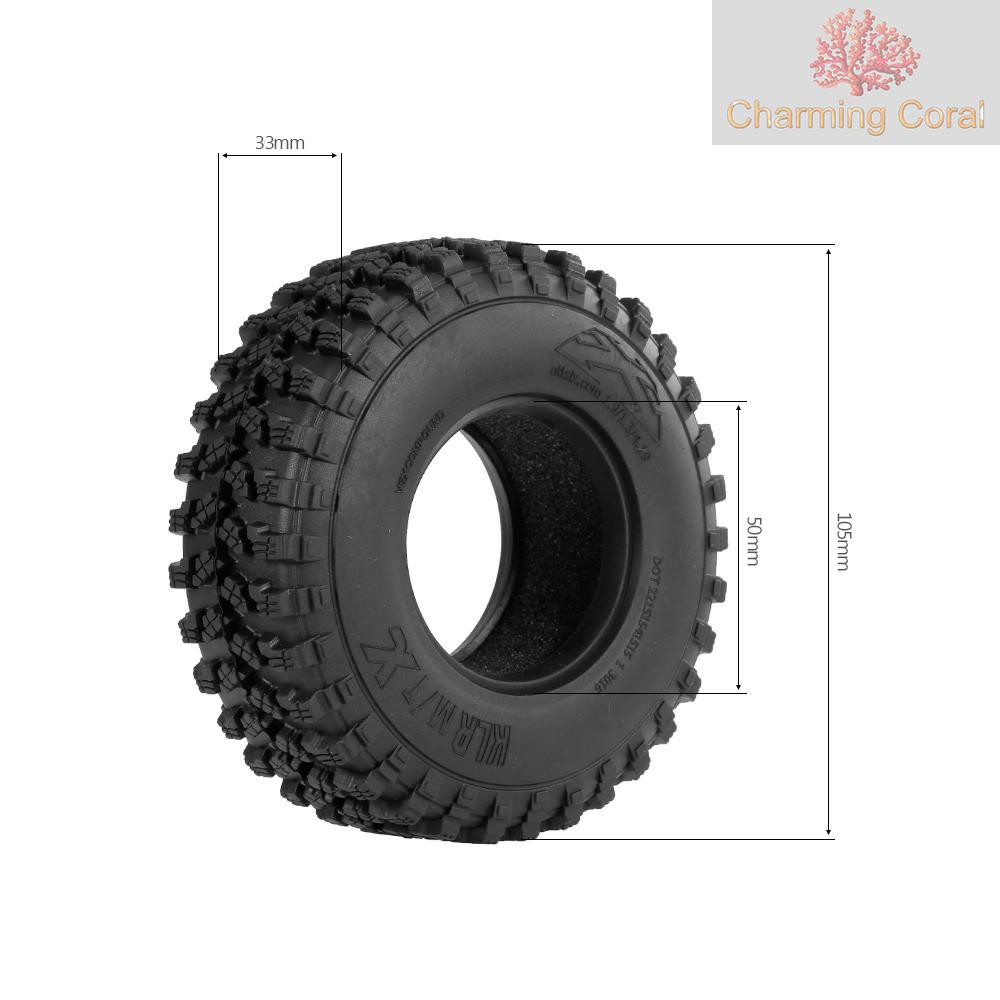 Set 4 Bánh Xe Thay Thế Cho Xe Mô Hình Traxxas Tf2 Redcat Rc4Wd Tamiya Scx10 D90 Hpi Crawler 1/10 Ax8020 1.9 Inch