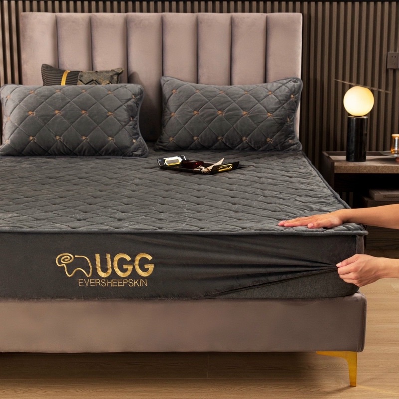 Ga gối nỉ nhung UGG cao cấp phiên bản 2022