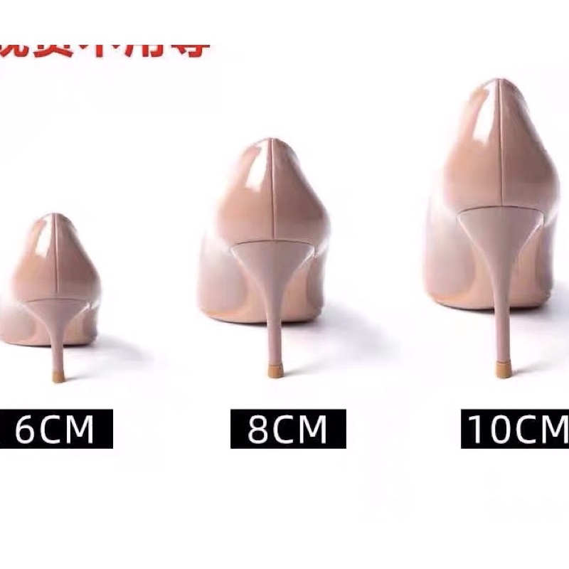 Giày cao gót màu  nude mũi nhọn gót từ 7 đến 10 phân C25
