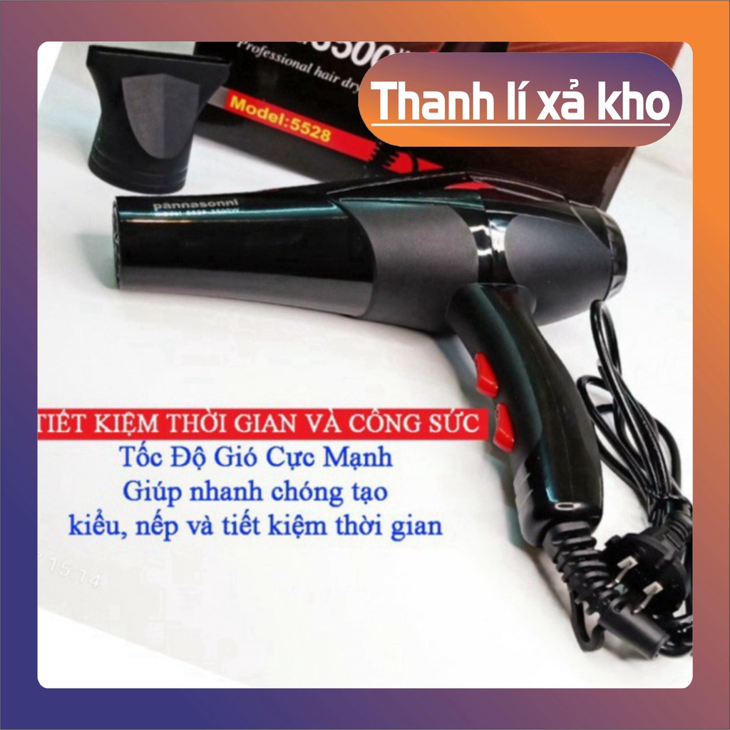 Máy sấy tóc mini công suất lớn chính hãng 2 chiều nóng, lạnh tặng kèm đầu sấy thapbac576