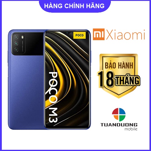 Điện thoại Xiaomi POCO M3 (4GB/128GB) Hàng chính hãng BH điện tử 18 tháng