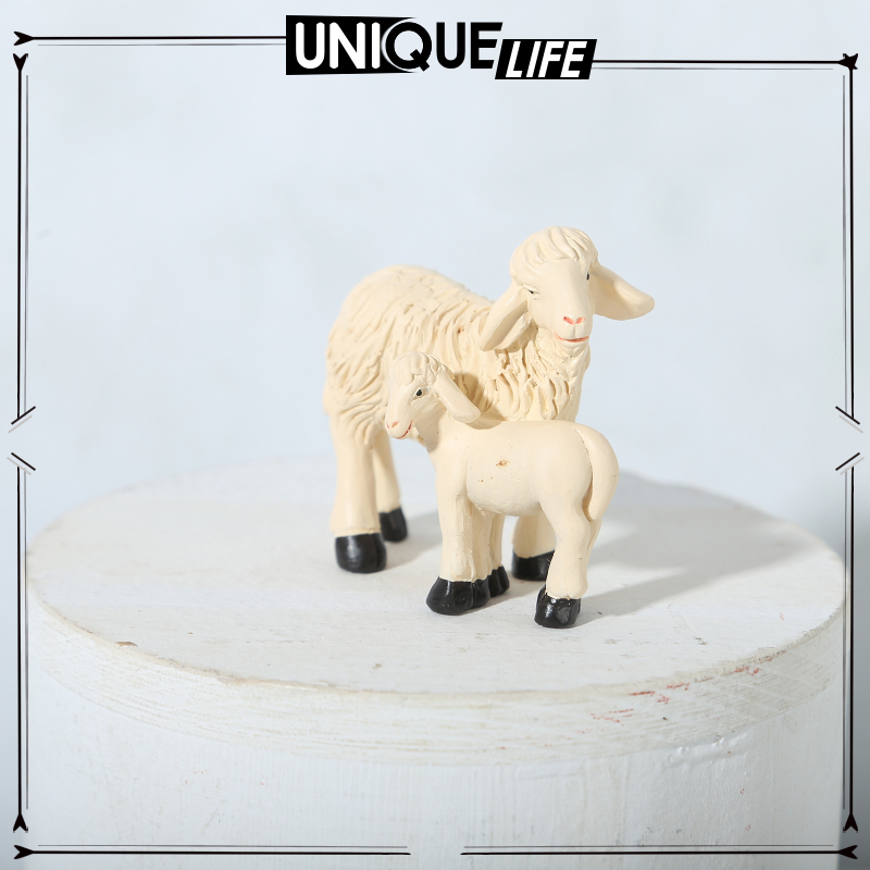 6 Mô Hình Cừu Trang Trí Nhà Búp Bê Ngoài Trời