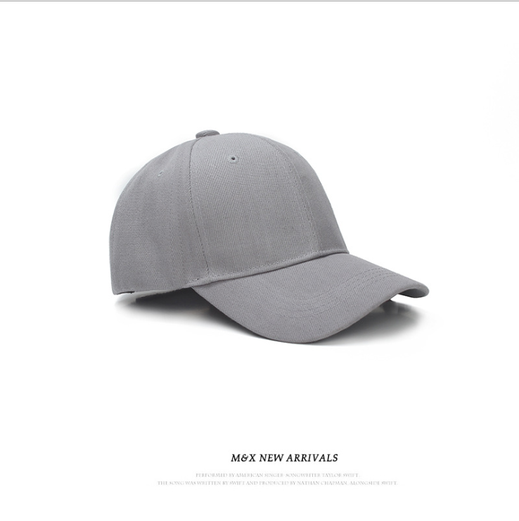（You Can Diy）Korean Style Simple Baseball Cap Casual Solid Color Cap Spring Summer Sun Hat