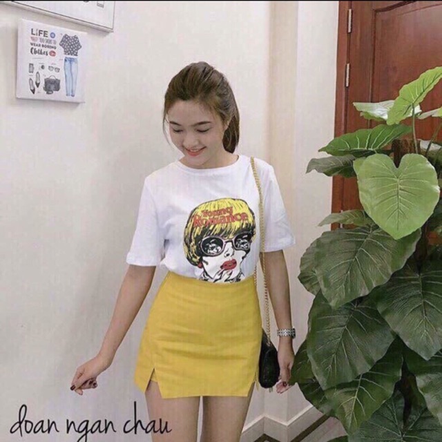 Quần váy xẻ đùi
