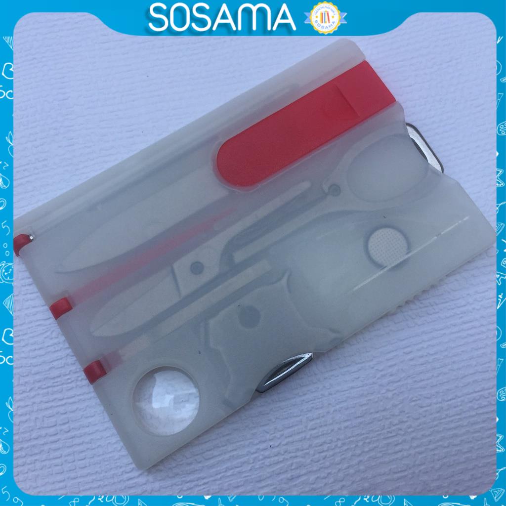 Bộ Dụng Cụ Đa Năng Bỏ Túi 13 Món Trong 1 SOSAMA Bộ Dụng Cụ Sửa Chữa Nhỏ Gọn Như Thẻ ATM HG-001119