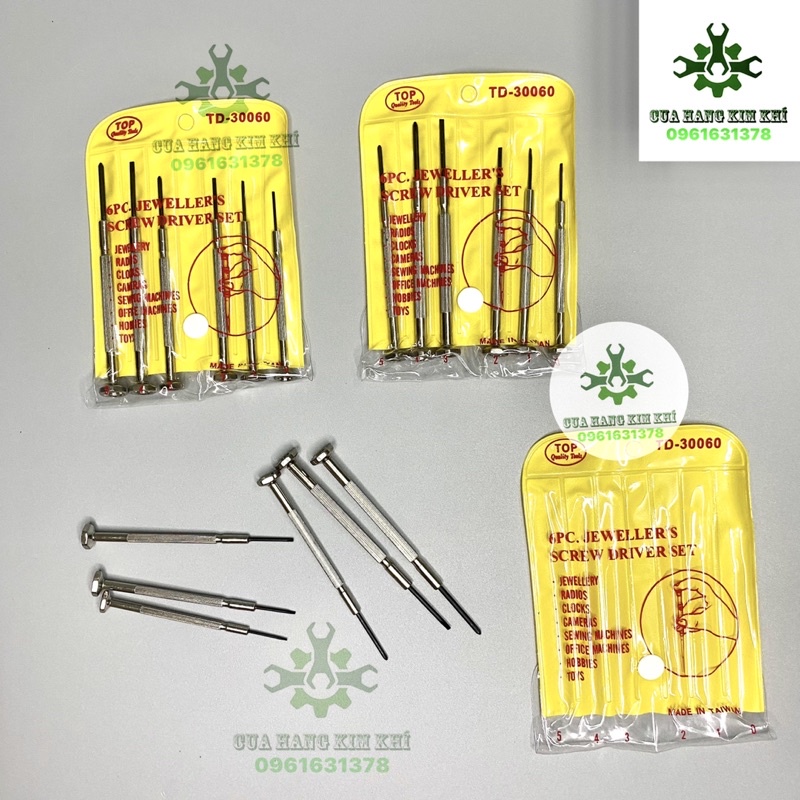 Bộ tô vít sửa chữa đồng hồ 6 đầu TD-30060