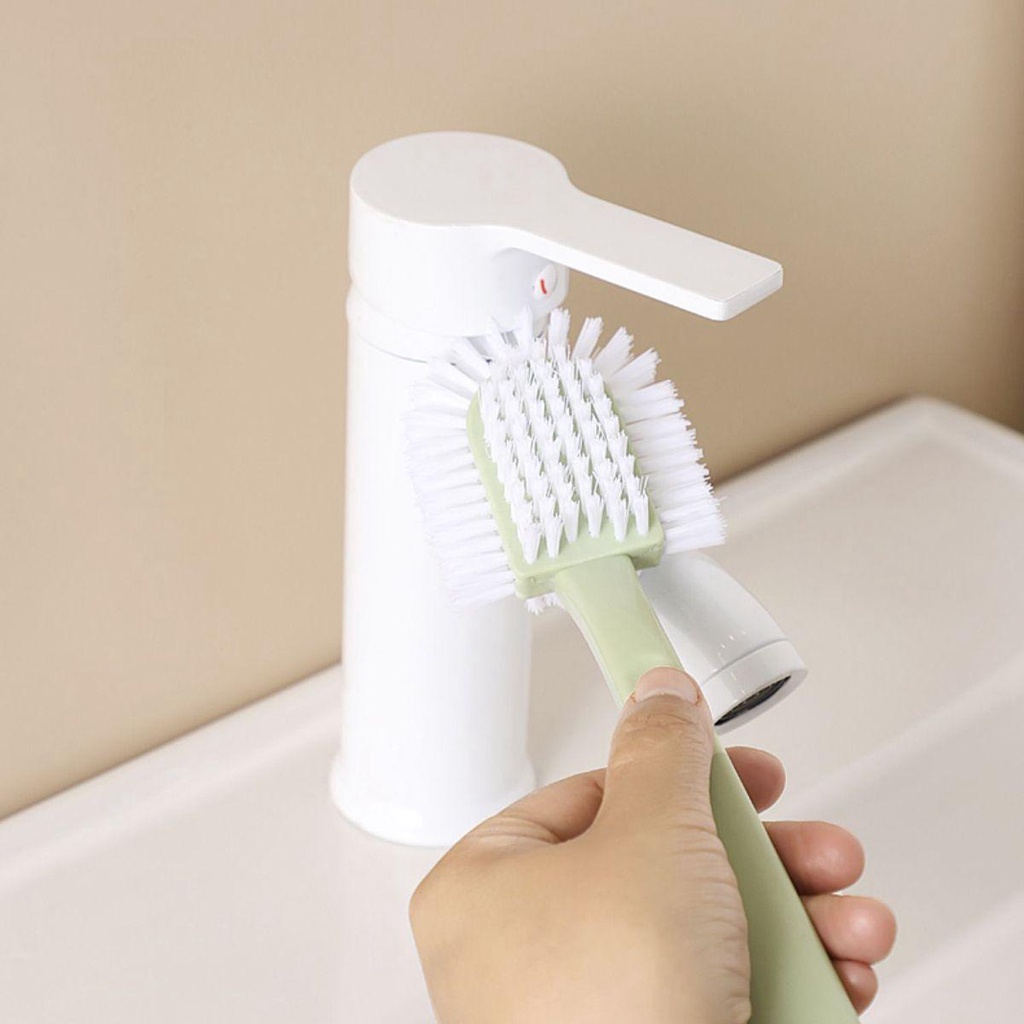 Bàn Chải Vệ Sinh Giày Bằng Lúa Mạch Cán Dài Đa Năng Tiện Dụng