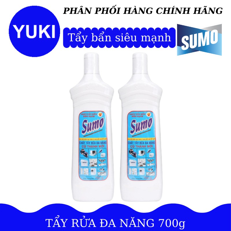 Combo 2 Chai Tẩy Rửa Đa Năng Trắng Sumo 700g | YUKI MISE