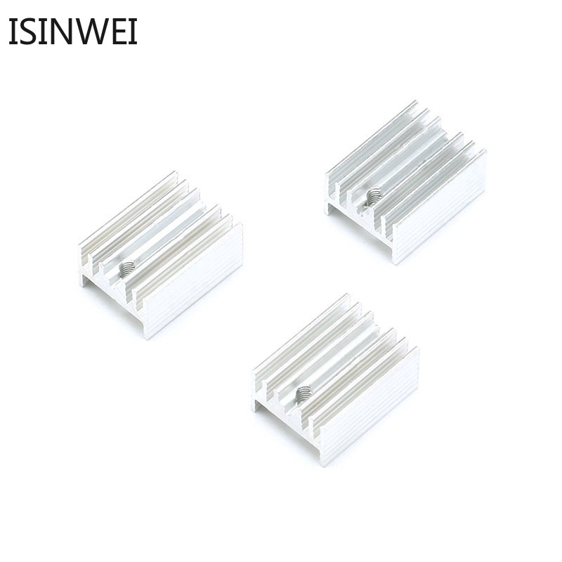 Bộ 10 tấm nhôm tản nhiệt 21*15*10mm cho điện trở to220